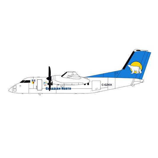 Pre-order* 1:200 Canadian North Dash 8 Q100 3D Design Deck