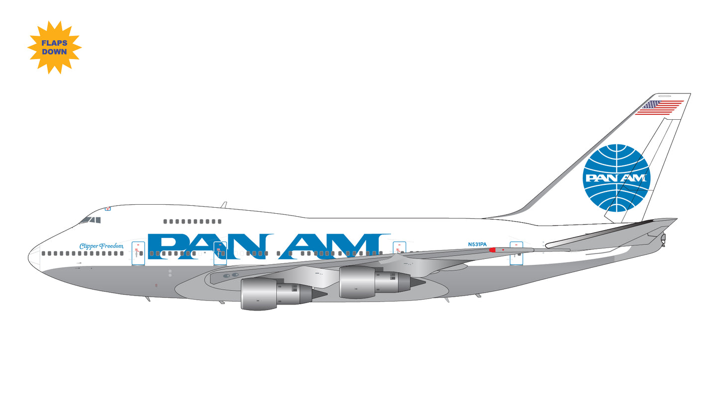 1:200 Pan Am B747SP Flaps Down* Gemini200