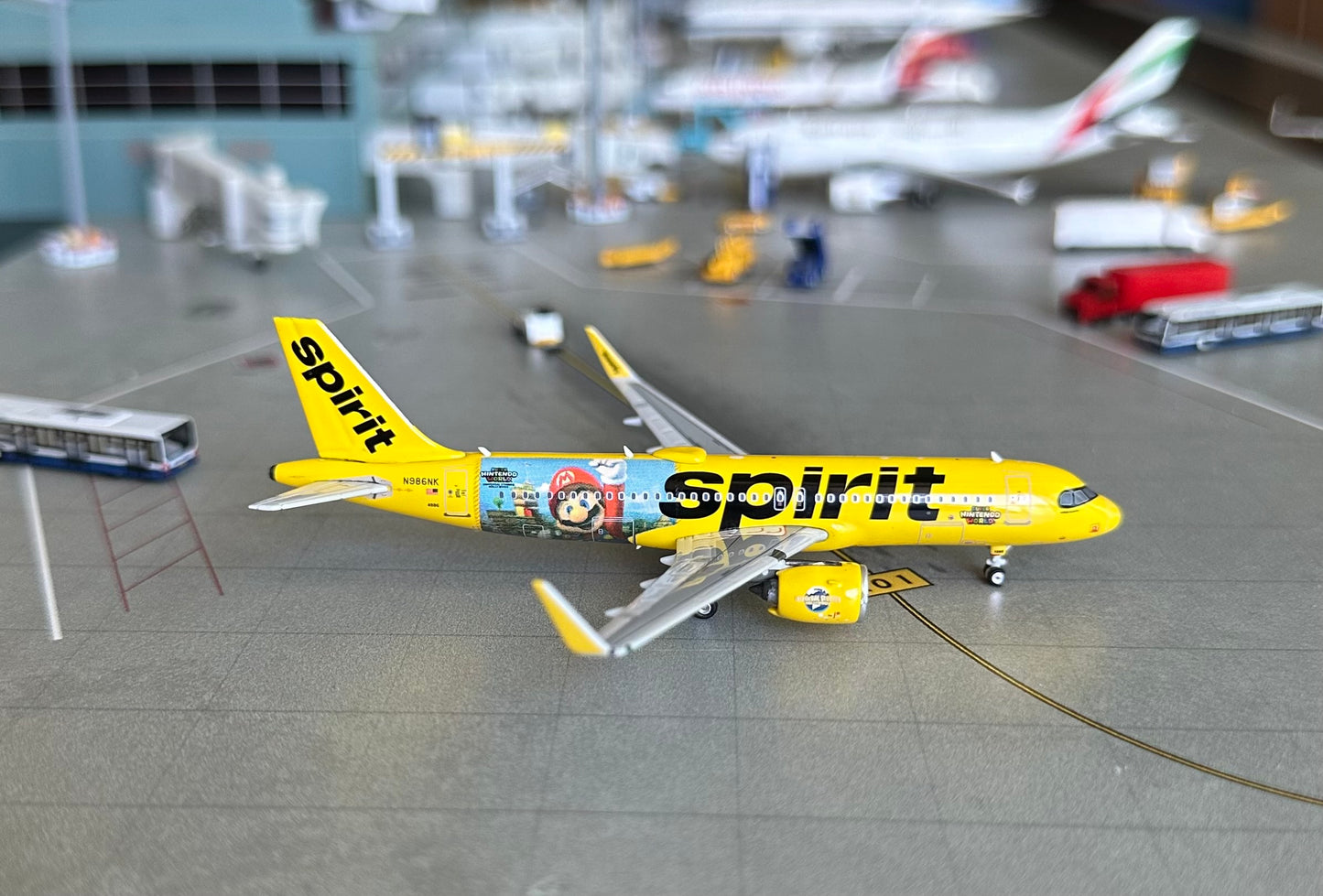 1:400 Spirit A320neo “Super Mario Bros” Phoenix Models