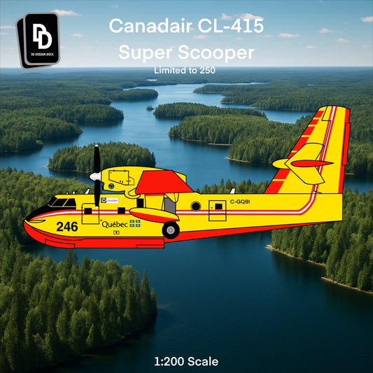 Pre-order* 1:200 Quebec Government CL-415 3D Design Deck