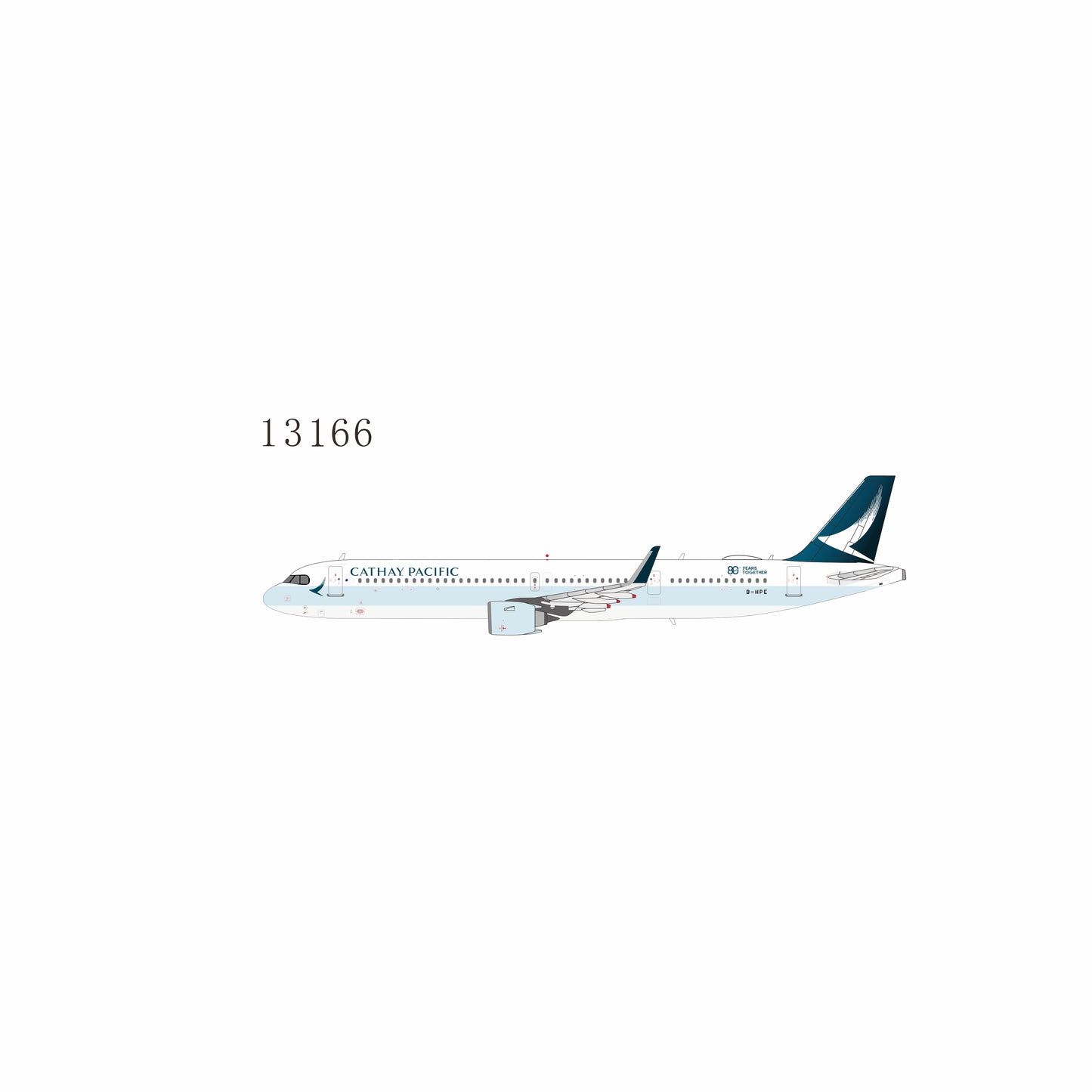Pre-order 1:400 Cathay Pacific A321neo “80 Years Together” NG Models