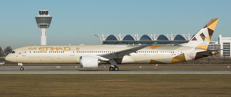 Pre-order 1:400 Etihad Airway B787-10 Dreamliner New magnetic detachable landing gear Aviation 400