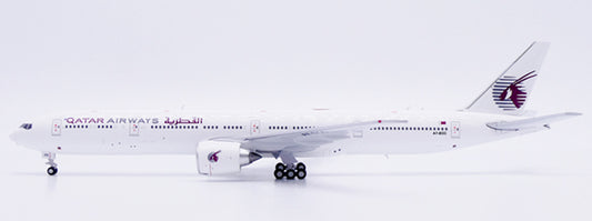 Pre-order 1:400 Qatar Airways B777-300ER “All White” Flaps Down* JC Wings