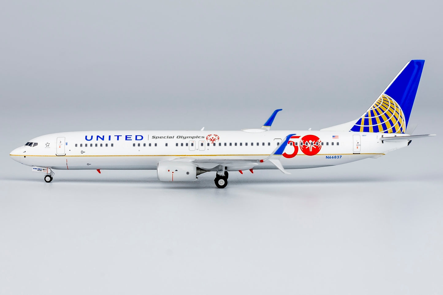 1:400 United Airlines B737-900ER "CO-UA merged livery; with scimitar winglets; Special Olympics" NG Models