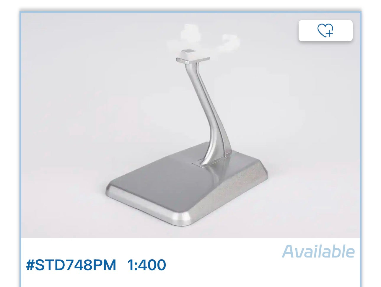 1:400 B747-8 Painted Metal Stand NG Models