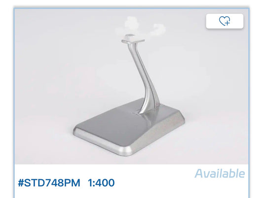 1:400 B747-8 Painted Metal Stand NG Models