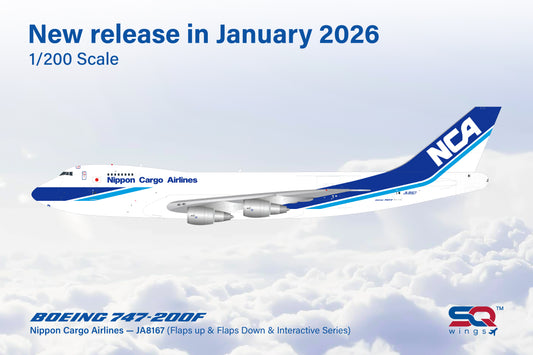Pre-order 1:200 Nippon Cargo Airlines B747-200F SQ Wings