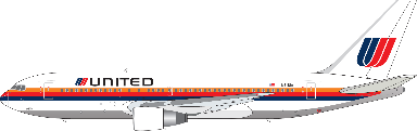 Pre-order 1:400 United Airlines B767-200ER N611UA V1:400 Models