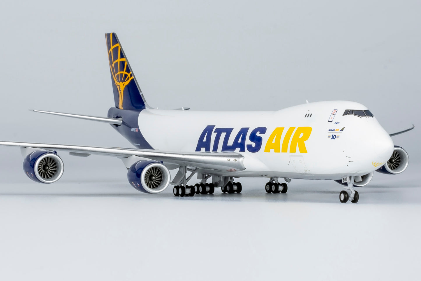 1:400 Atlas Air B747-8F "Atlas 30 years sticker" NG Models