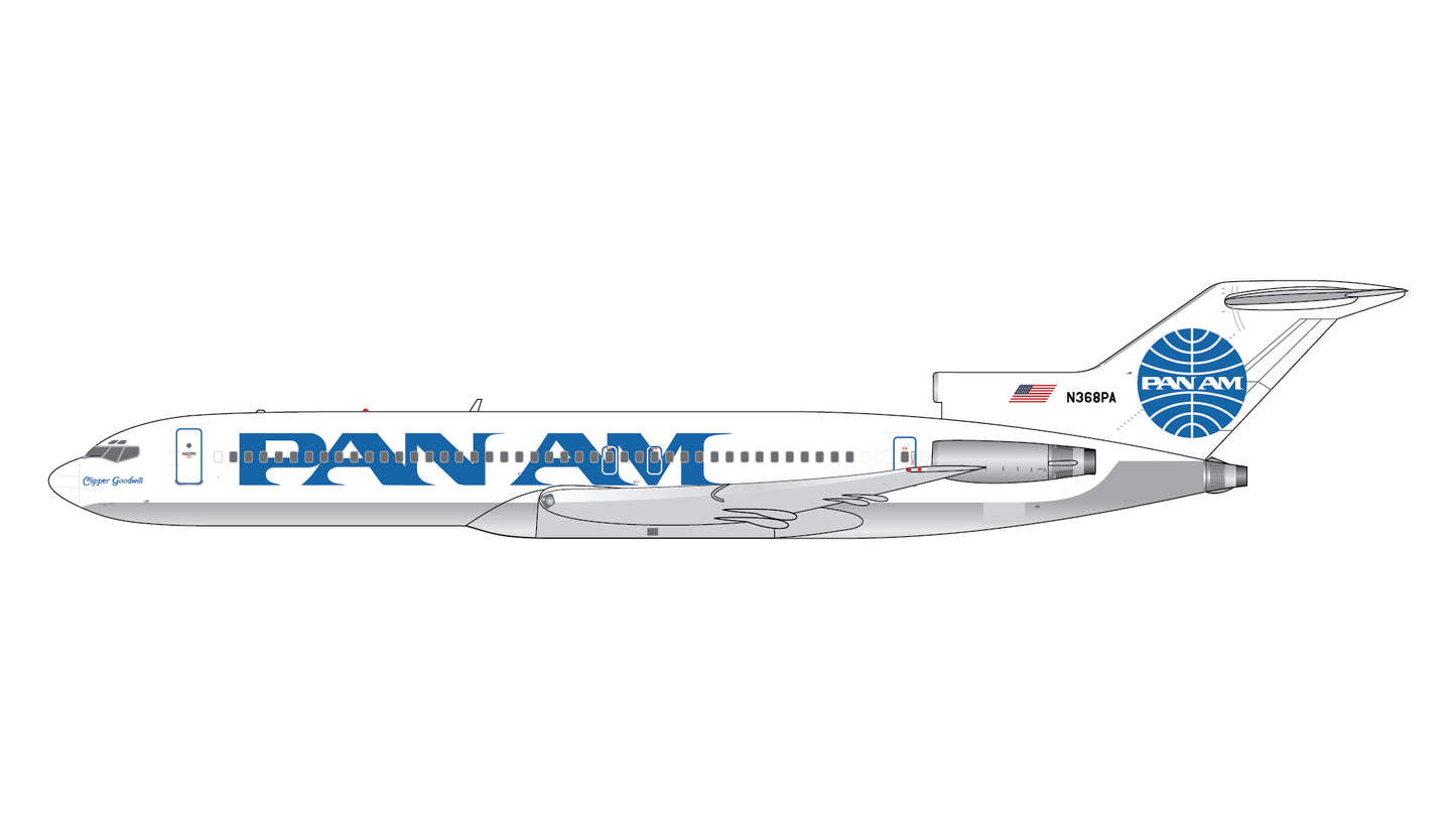 Preorder 1:400 Pan Am B727-200/Adv “Clipper Goodwill” Gemini Jets