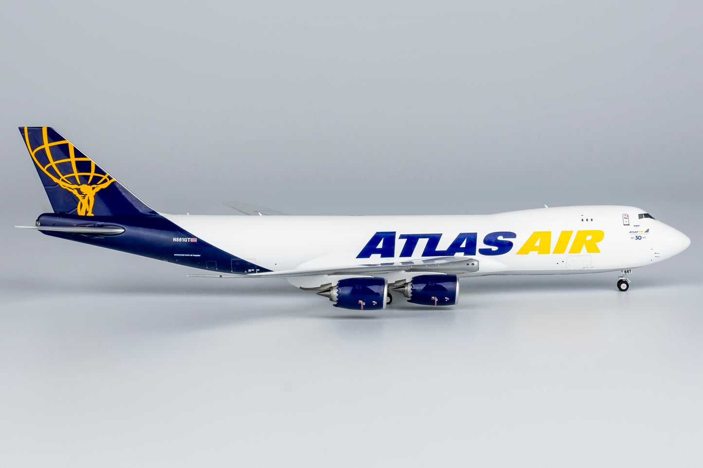 1:400 Atlas Air B747-8F "Atlas 30 years sticker" NG Models