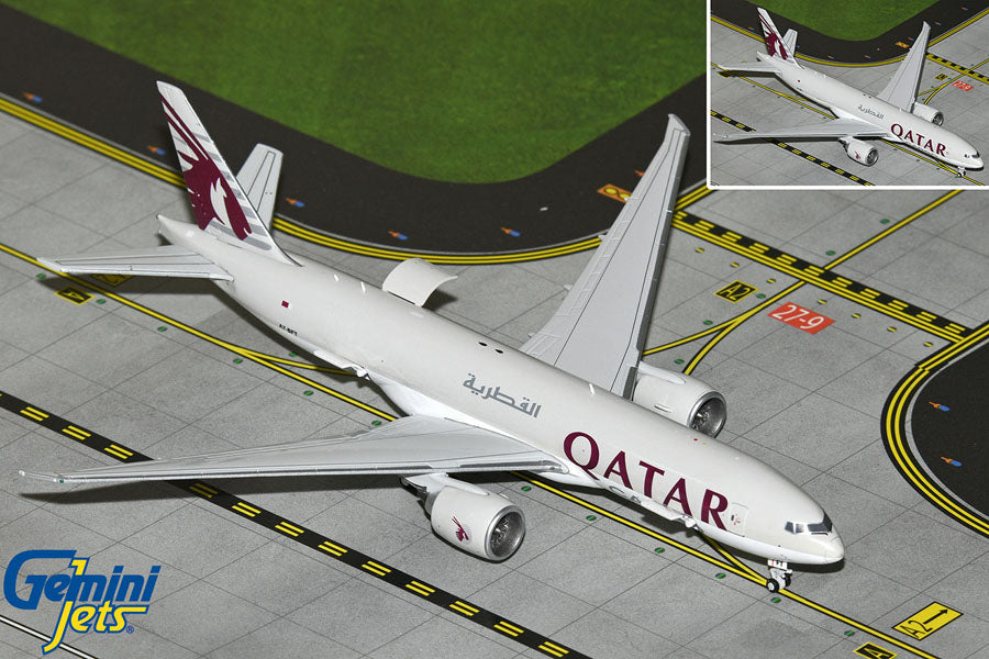 1:400 Qatar Airways Cargo B777LRF Interactive Series* Gemini Jets