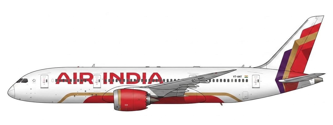 Pre-order 1:400 Air India B787-8 Dreamliner JC Wings