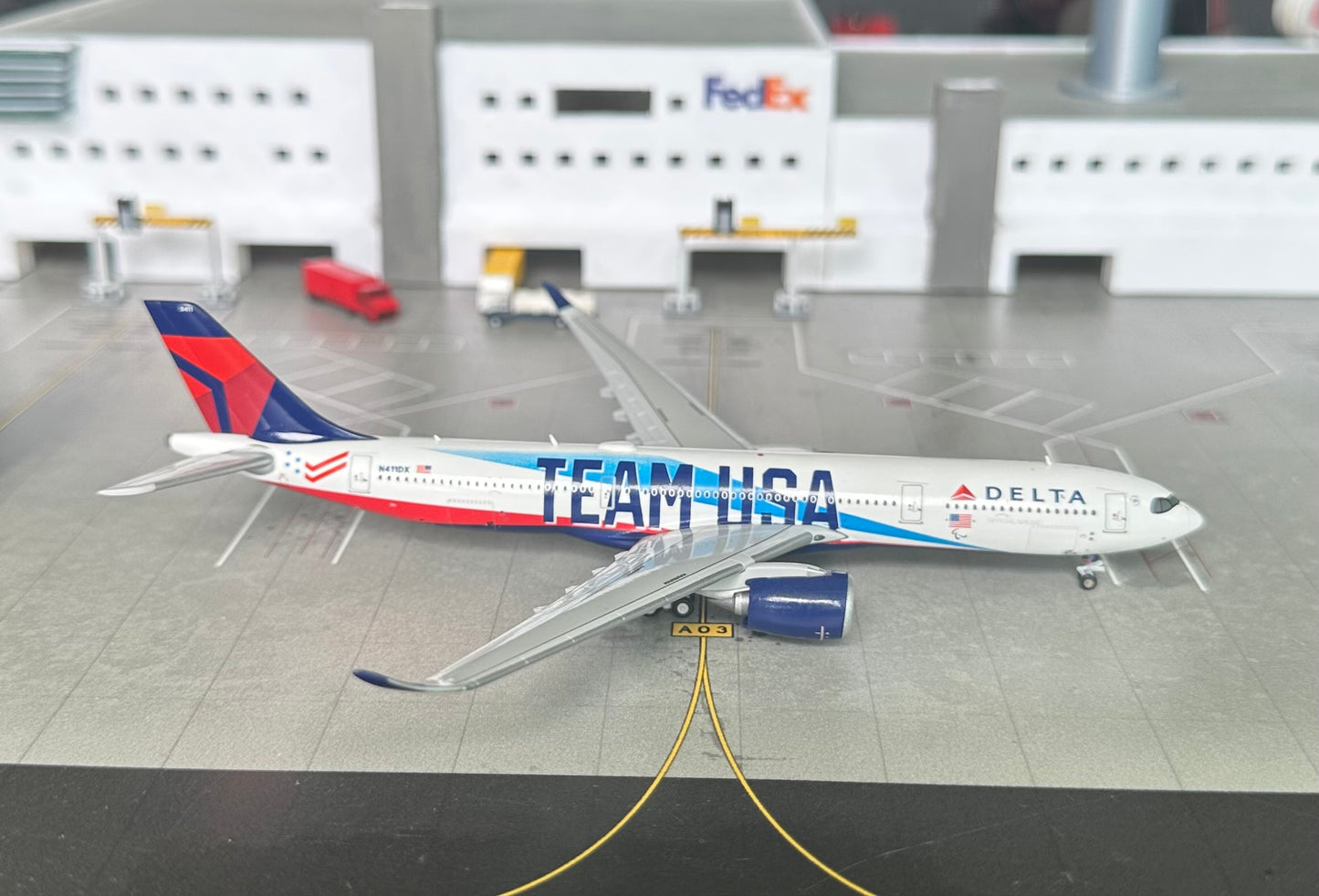 1:400 Delta Air Lines A330-900 “Team USA” Gemini Jets