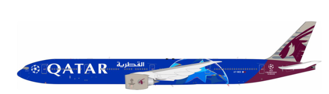 Pre-order 1:400 Qatar Airlines B777-300ER “Champions League” Aviation 400