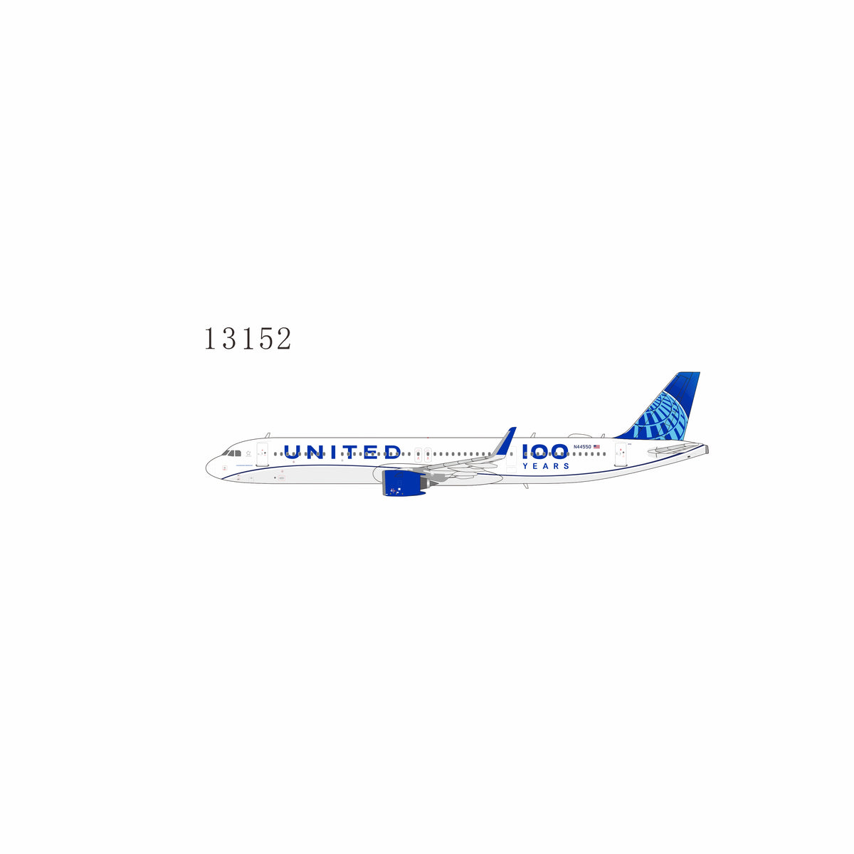Pre-order 1:400 United Airlines A321neo “100 Year Anniversary” NG Models