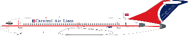 Pre-order 1:400 Carnival Air Lines B727-200 V1:400 Models