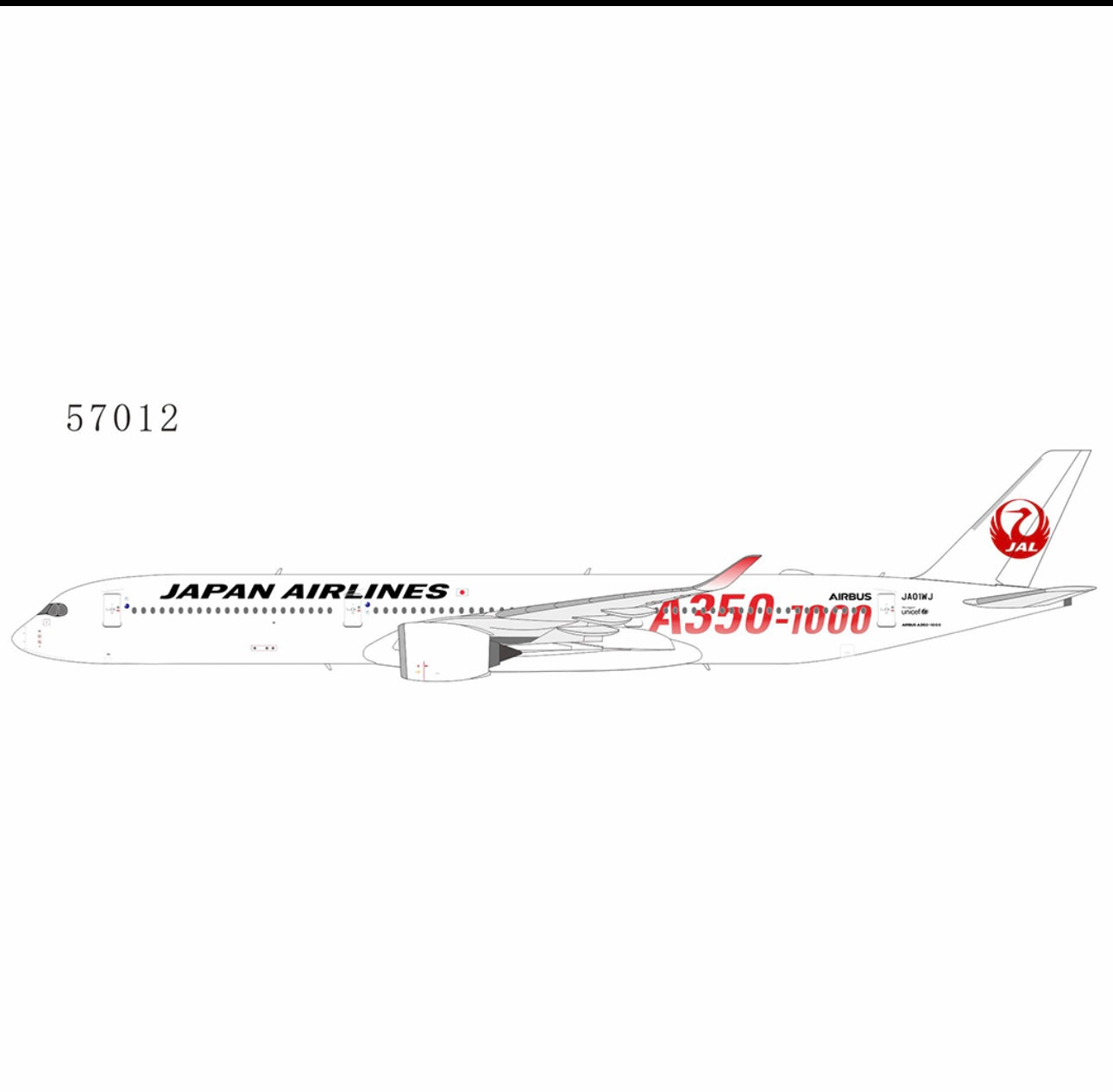 Pre-order 1:400 Japan Airlines A350-1000 JA01WJ Red* NG Models.