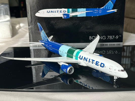 1:200 United Airlines B787-9 “The Future is SAF” Dreamliner Gemini200