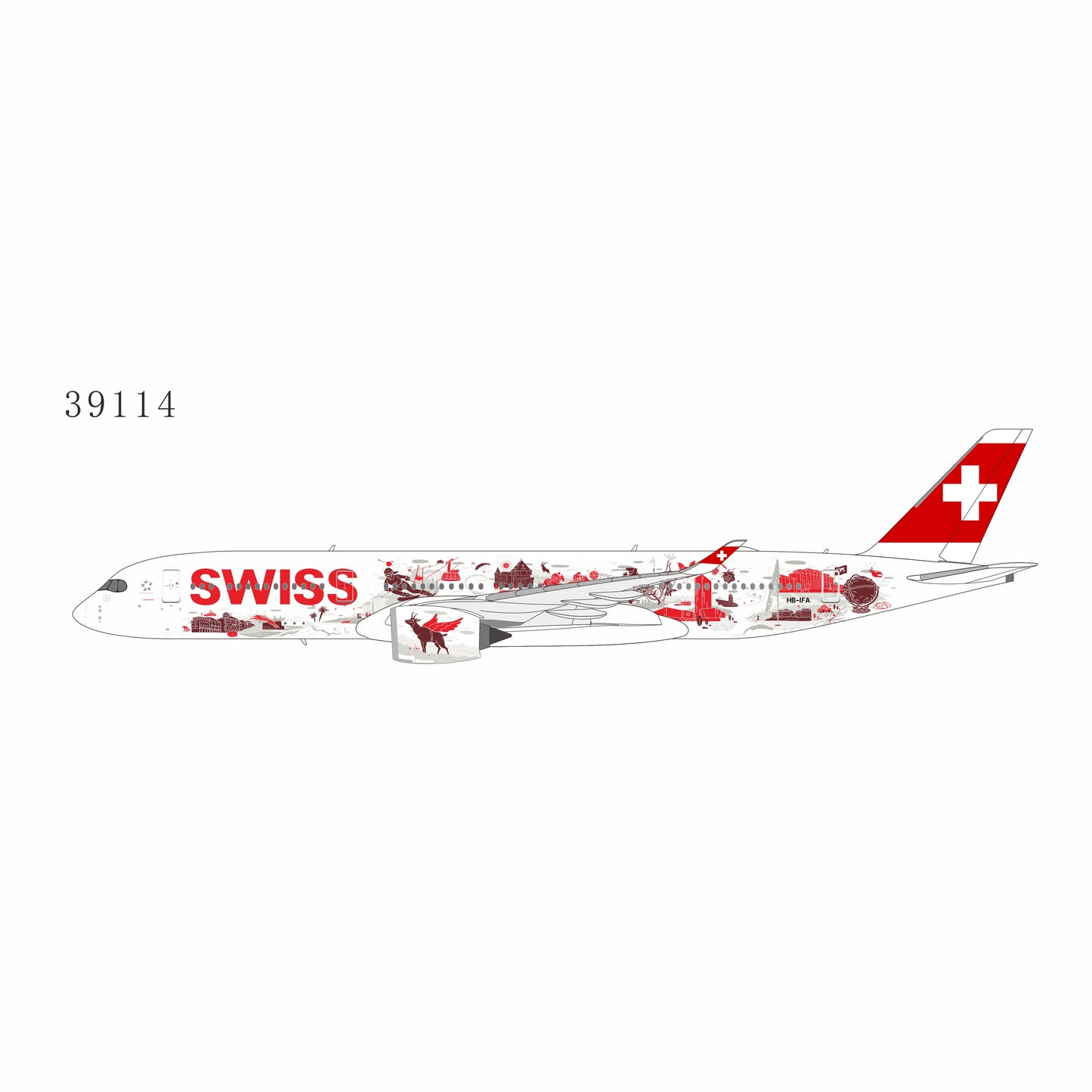 Preorder 1:400 Swiss A350-900 HB-IFA “Wanderlust” NG Models