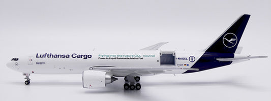 Pre-order 1:400 Lufthansa Cargo B777F “Flying into the Future” Interactive Series* JC Wings