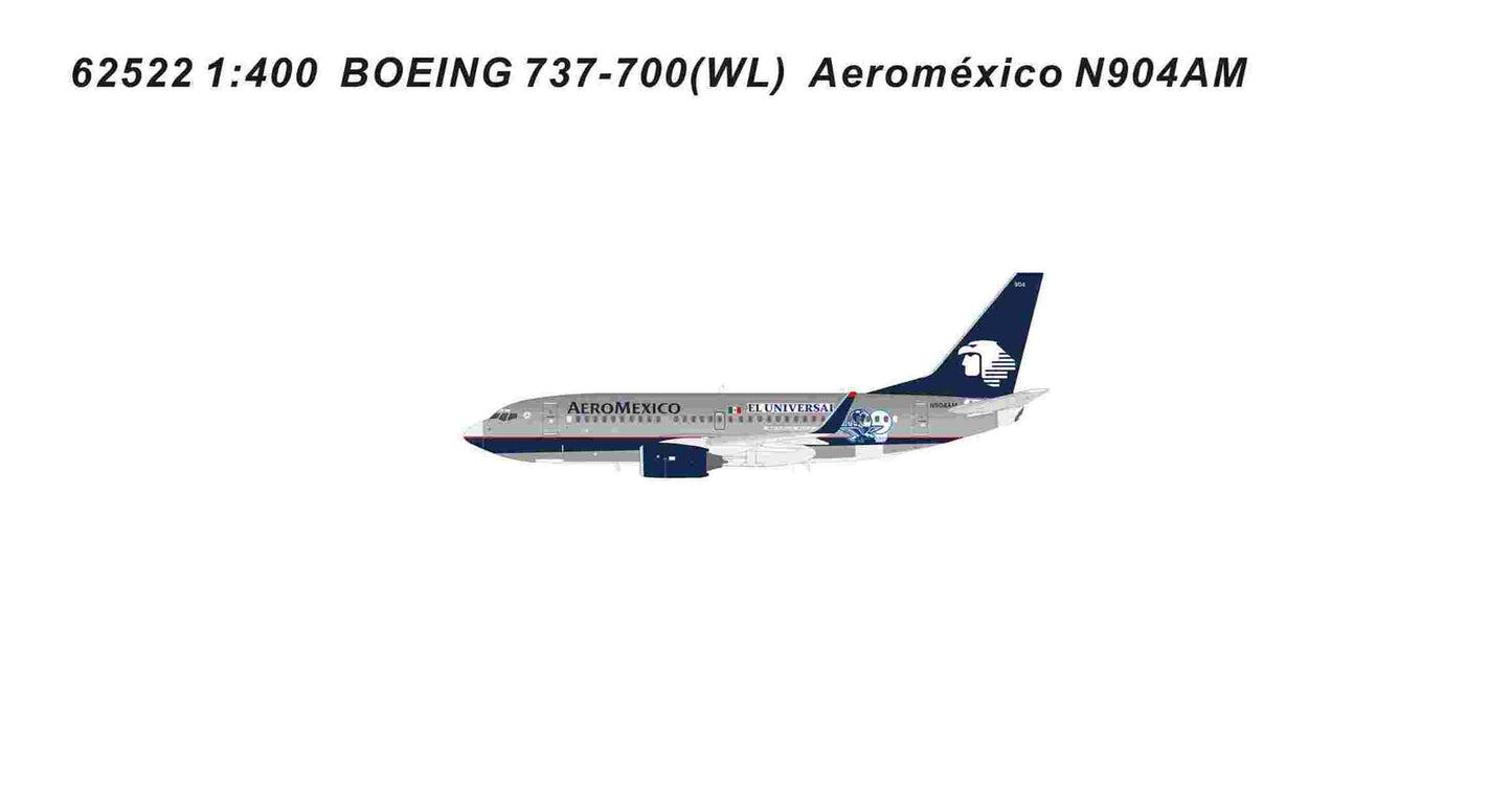 1:400 AeroMexico B737-700 Pandamodel