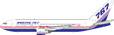 Pre-order 1:400 Boeing Corporation B767-200 V1:400 Models