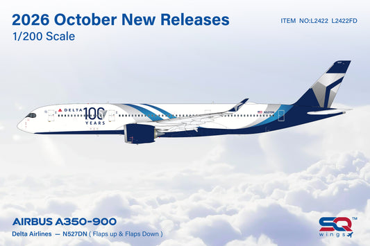 Pre-order 1:200 Delta Air Lines A350-900 “100 Years”  SQ Wings