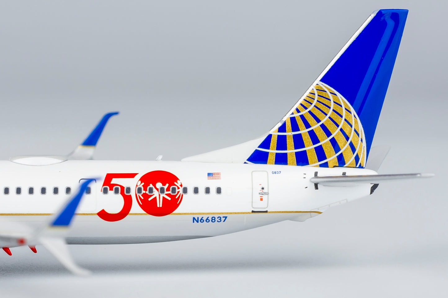 1:400 United Airlines B737-900ER "CO-UA merged livery; with scimitar winglets; Special Olympics" NG Models