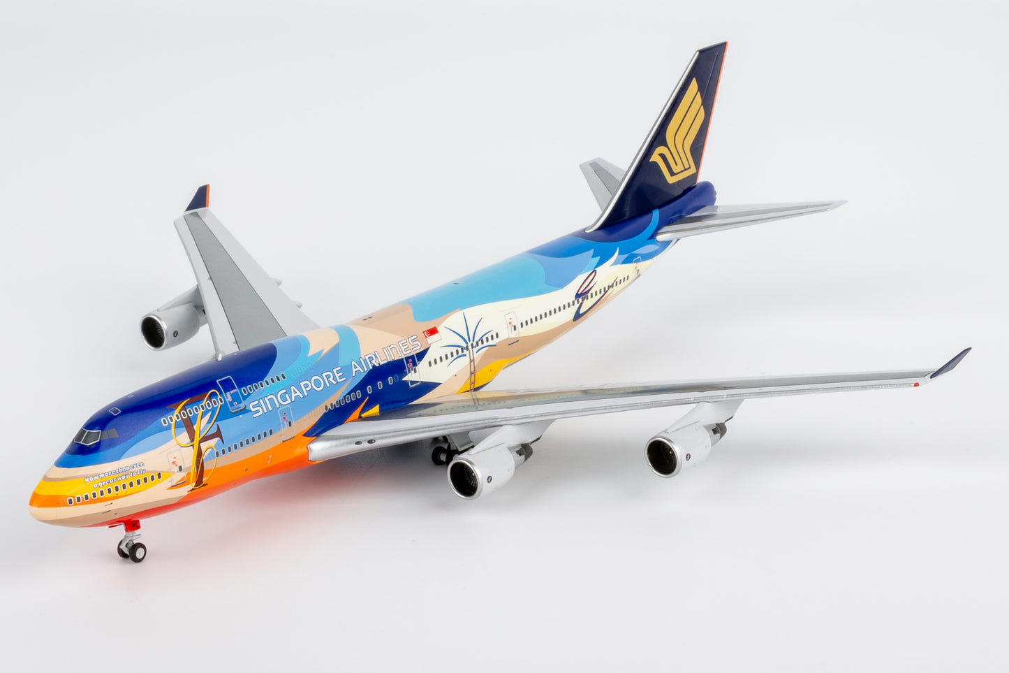 1:400 Singapore Airlines B747-400 9V-SPL “Tropical Livery” NG Models