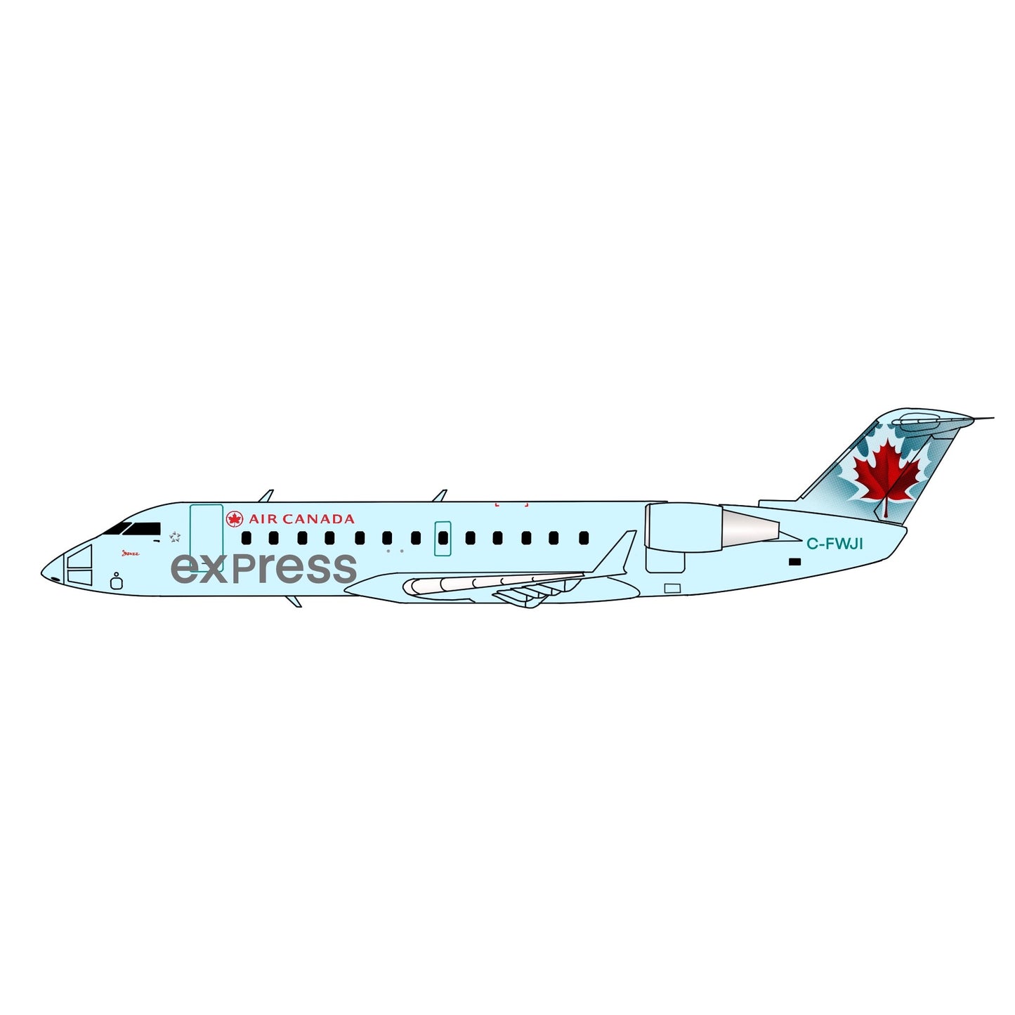 Pre-order* 1:400 Air Canada Express CRJ-200 3D Design Deck