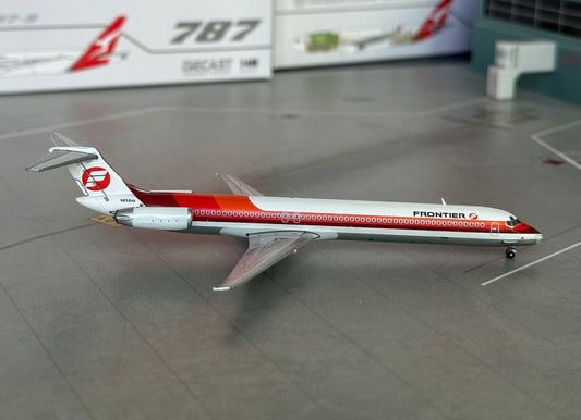 1:400 Frontier Airlines MD-80 “Saul Bass Orange and Red” Gemini Jets