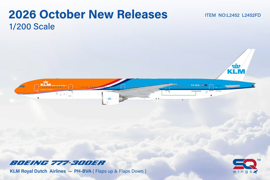 Pre-order 1:200 KLM Royal Dutch Airlines B777-300ER SQ Wings