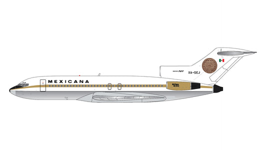 Preorder 1:400 Mexicana B727-100 “Azteca de Oro” Gemini Jets