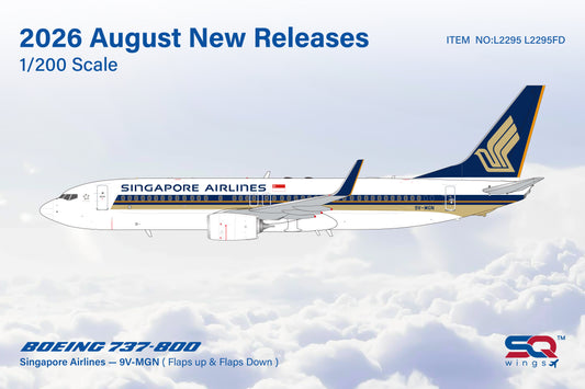 Pre-order 1:200 Singapore Airlines B737-800 SQ Wings