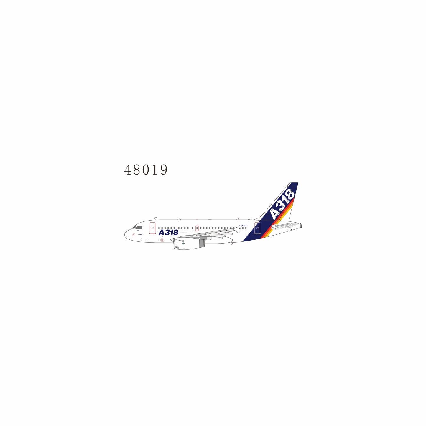 Pre-order 1:400 Airbus Industries A318-100 “Old colors” F-WWIA NG Models