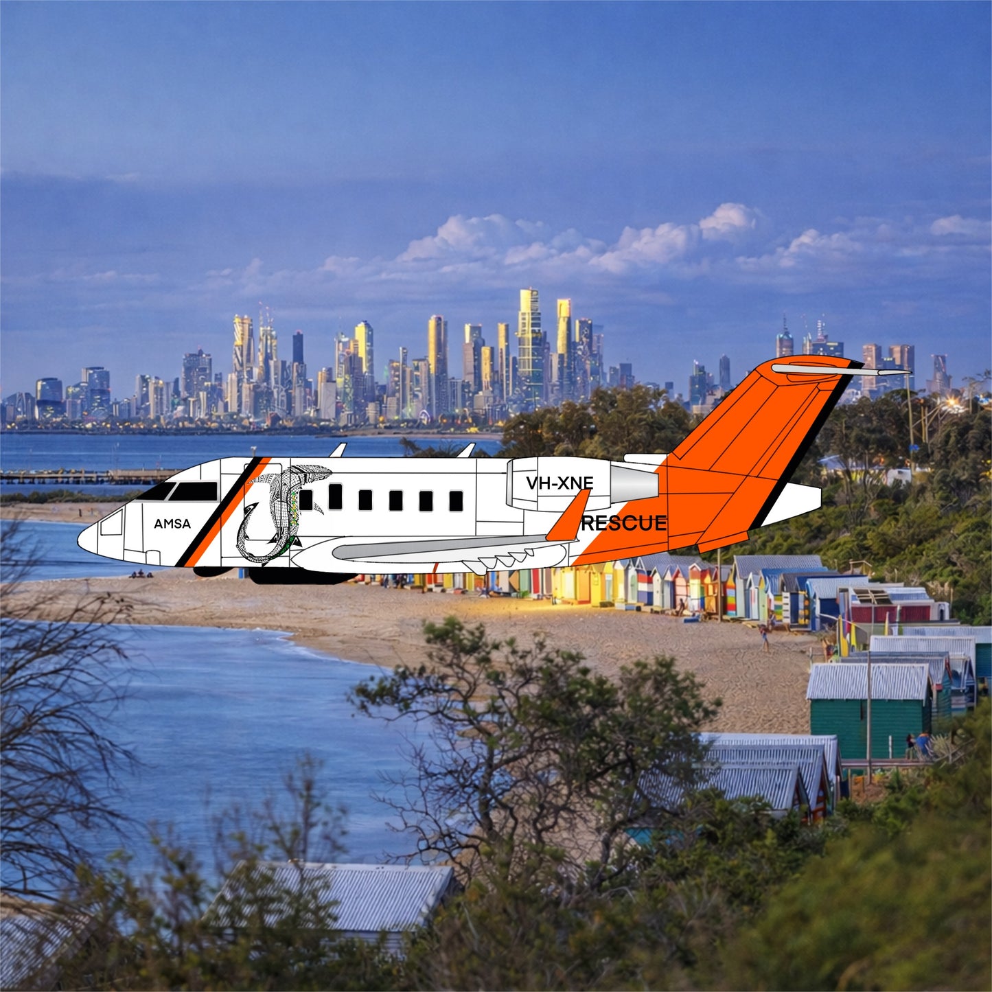 Pre-order* 1:400 AMSA Fish Challenger 604 3D Design Deck