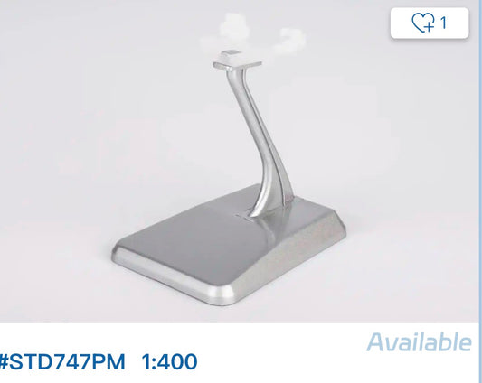 1:400 B747 Painted Metal Stand NG Models