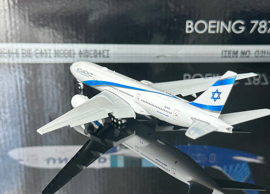 1:400 EL AL Israel Airline B777-200ER Flaps Down* Gemini Jets