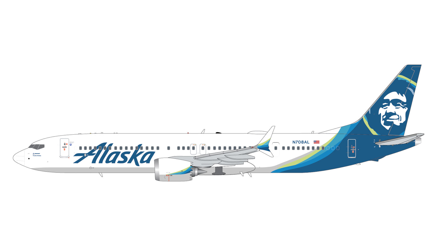 Pre-order 1:200 Alaska Airlines B737 Max 9 Gemini200