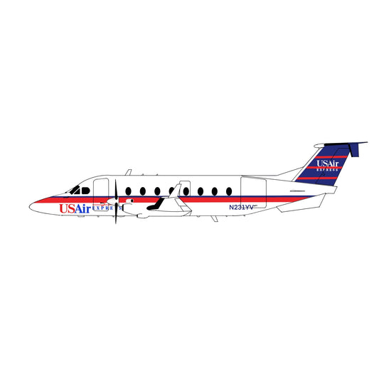Pre-order* 1:200 USAir Express Beechcraft 1900D 3D Design Deck