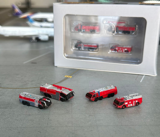 RESTOCK** 1:400 Airport Fire Truck Set GSE Fantasy Wings