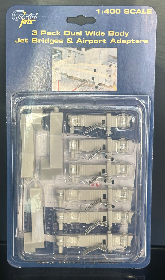 1:400 3 Pack Dual Wide Body Jet Bridge Gemini Jets