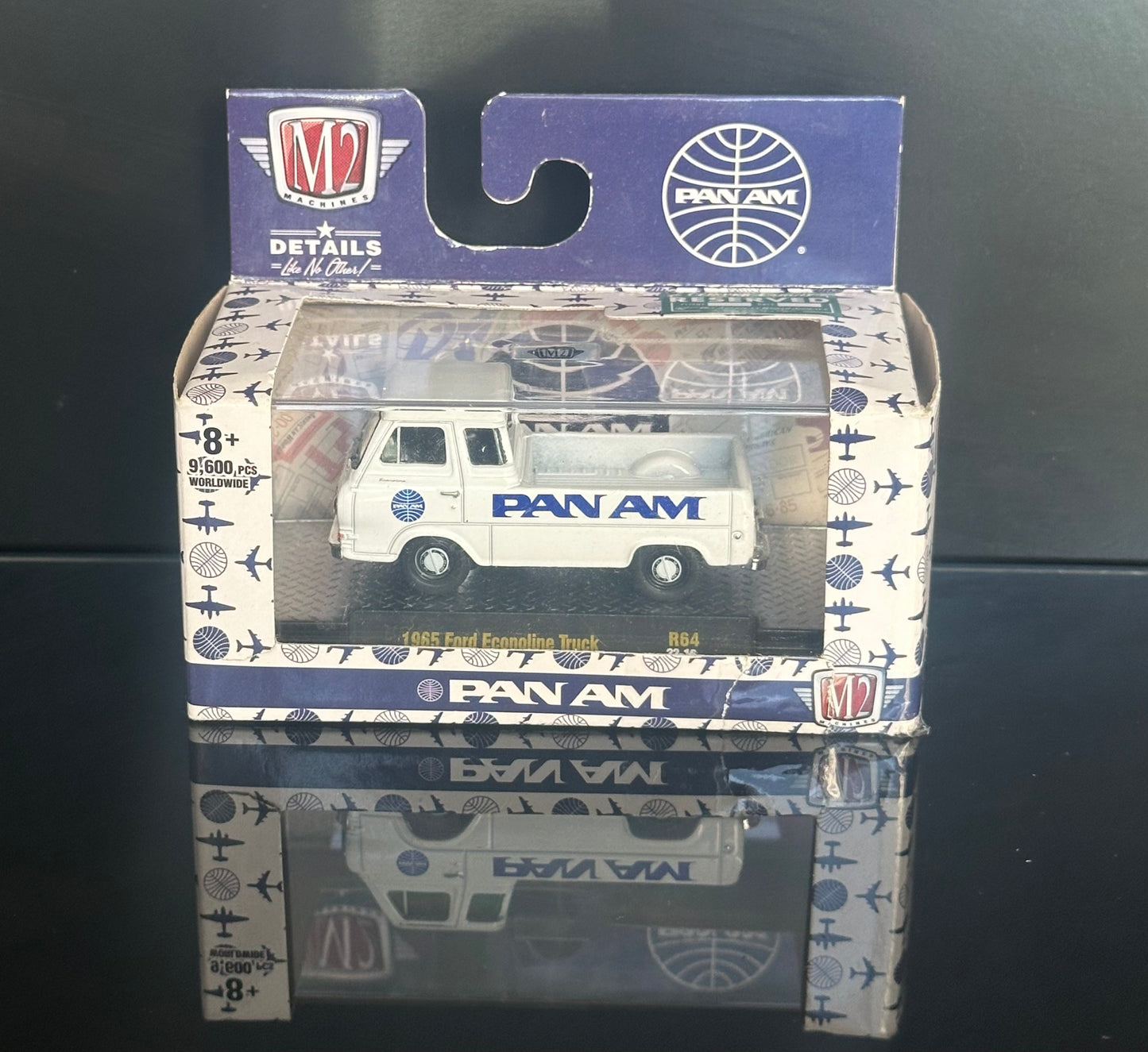 1/64 1965 Ford Econoline Truck Pan Am Clipper Cargo M2 Machines -Diecast Model Car