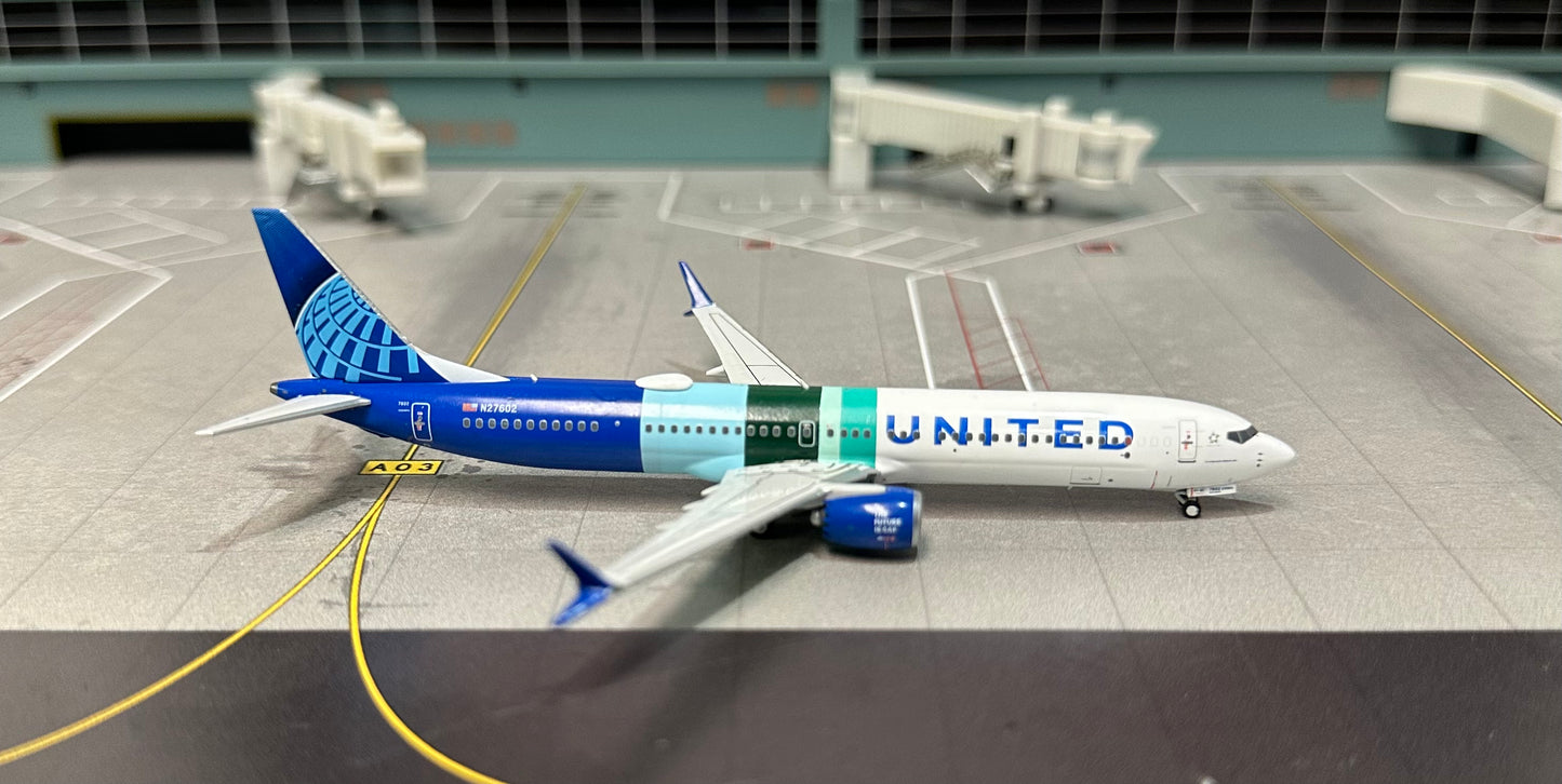 1:400 United Airlines 737 MAX 10 "ecoDemonstrator Explorer" sticker NG Models