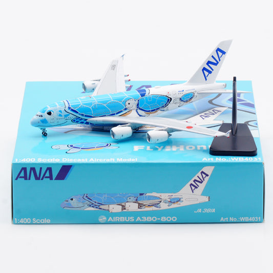 Restock* Pre-order 1:400 ANA All Nippon Airways A380-800 “Fly Honu Blue” Aviation 400