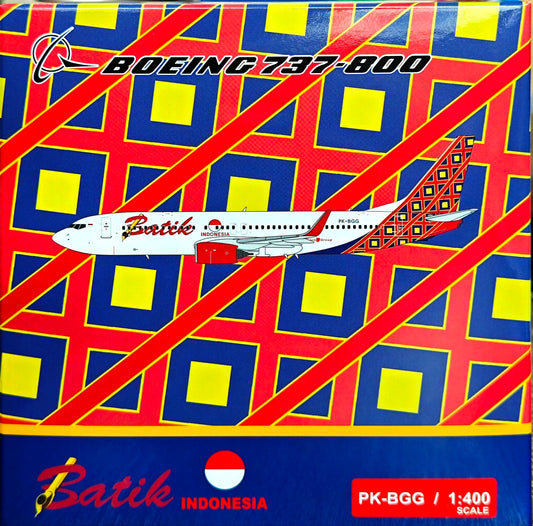 Pre-order 1:400 Baltik Indonesia B737-800 PK-BGG Pandamodel