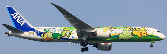 Pre-order 1:400 ANA All Nippon Airways B787-9 Dreamliner “Green Pokemon Jet” Aviation 400