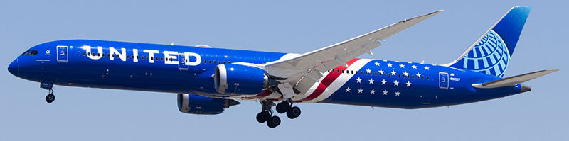 Pre-order 1:400 United Airlines B787-10 Dreamliner “America 250” Aviation 400