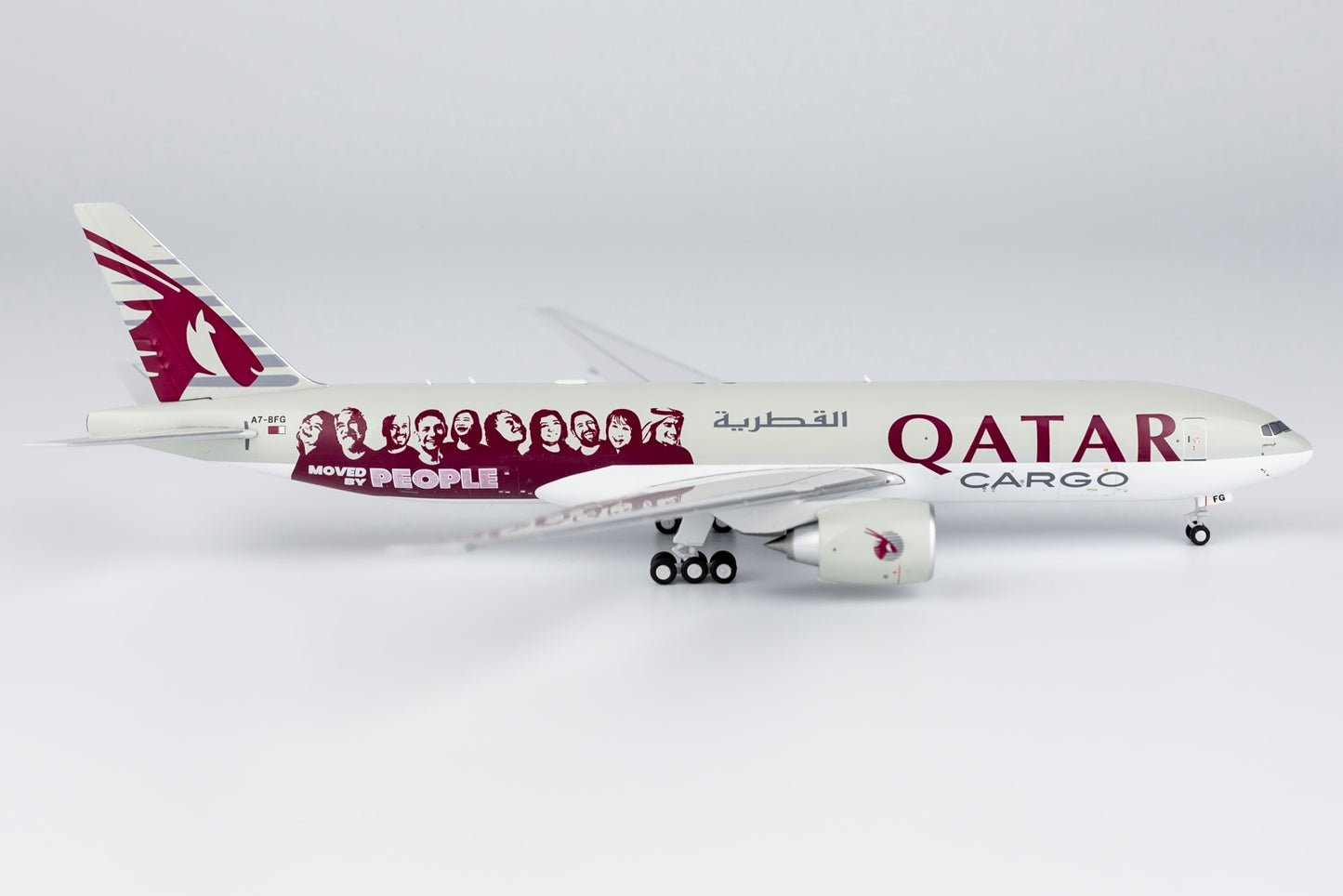 1:400 Qatar Airways Cargo B777-200F "Moved by People" NG Models